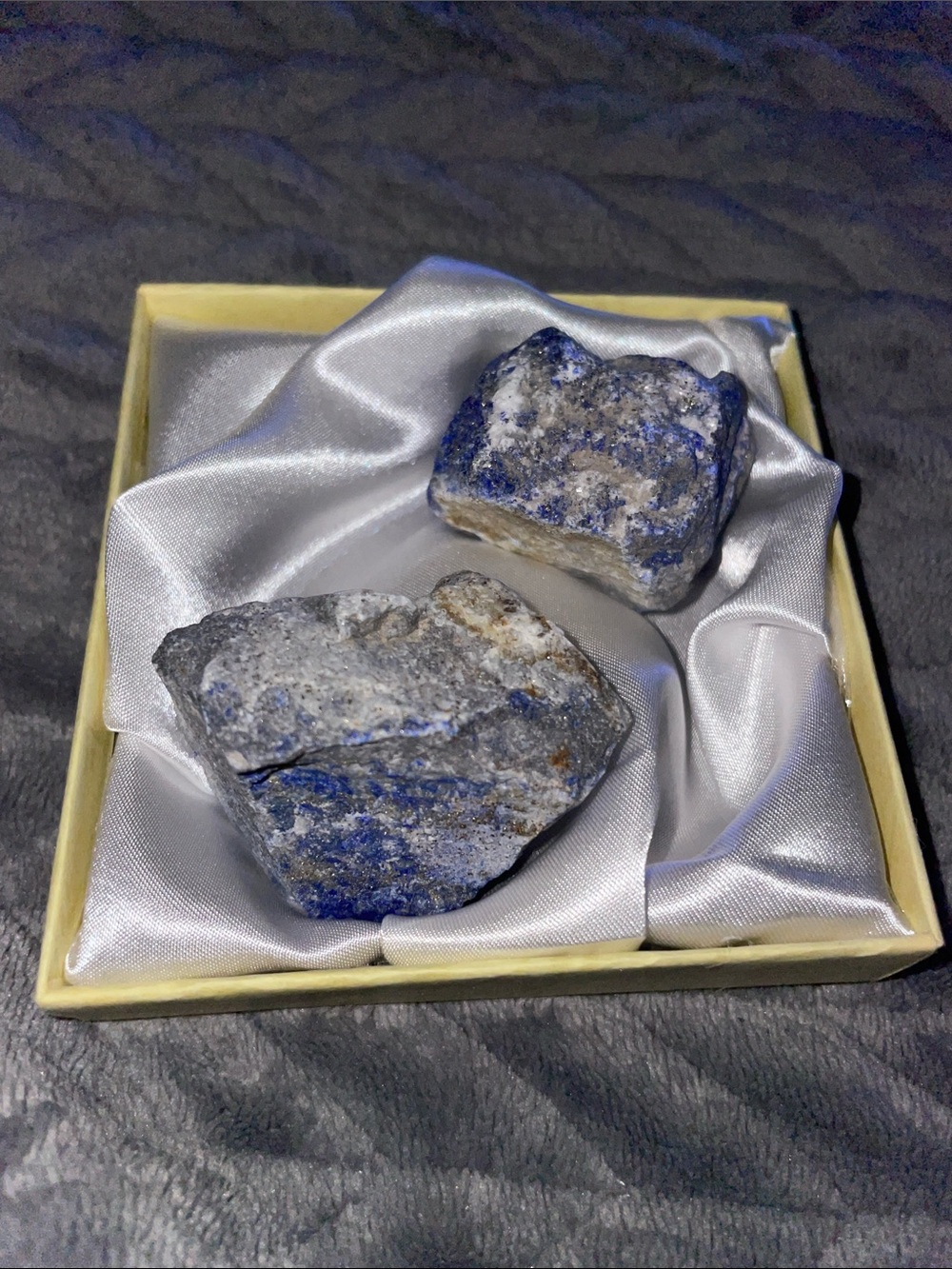 Lapis Lazuli Decorative Stone Gift Box - Blue